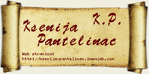 Ksenija Pantelinac vizit kartica